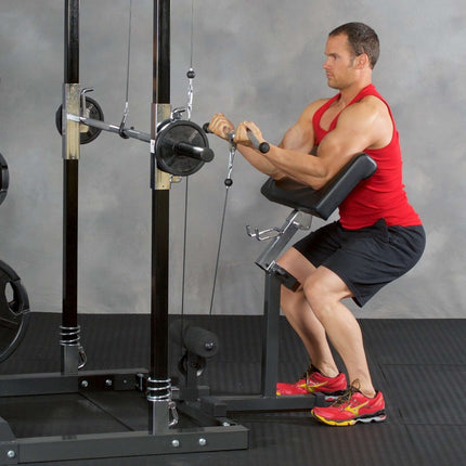 Preacher Curl with Curl Support Arm
