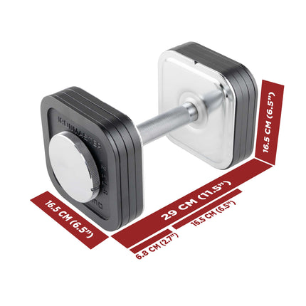 Quick-Lock Adjustable Dumbbell Set - 20.4 KG  (1 x 20.4 KG Dumbbell)