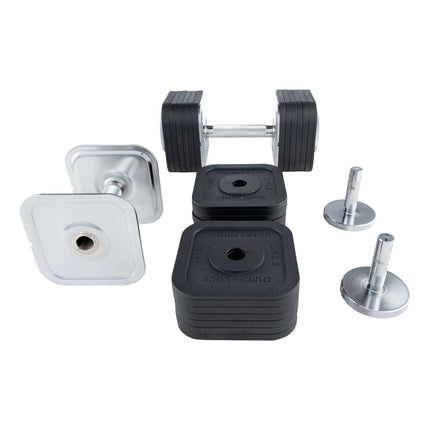Quick-Lock Adjustable Dumbbell Set 68 KG ( 2 x 34 KG Dumbbell  Including Rack)