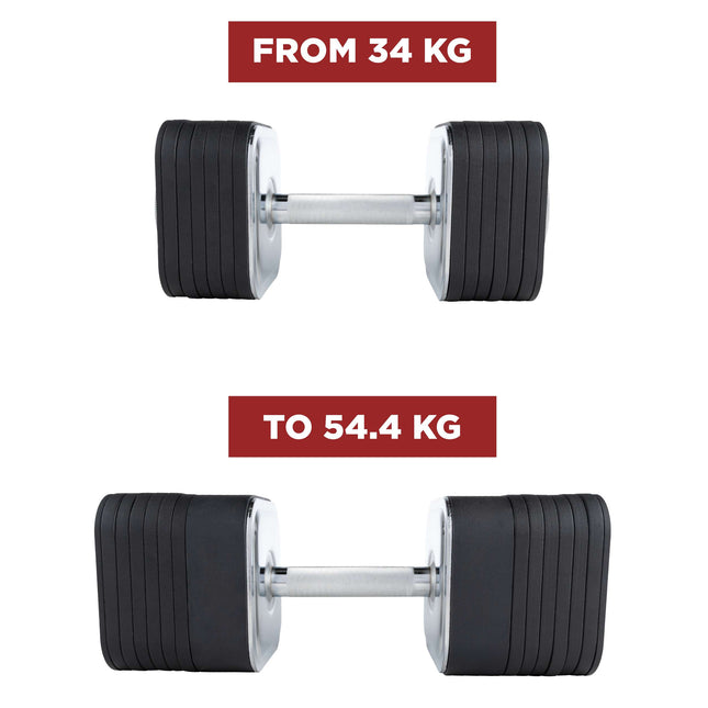 Quick-Lock Adjustable Dumbbell Add-On Kit - 34 to 54.4 kg (120lbs)