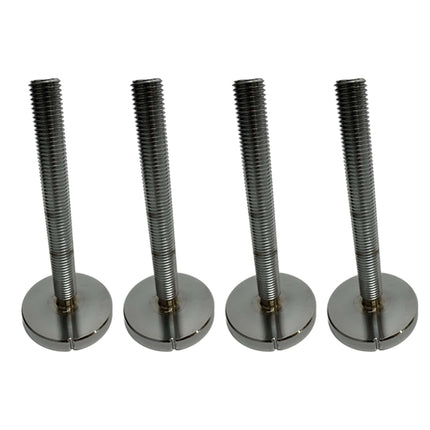 Extra lange Quick-Lock borgschroeven set van 4
