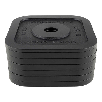 Quick-Lock Dumbbell-vægtskiver, æske med 6 x 5 lbs og 1 x 2,5 lbs
