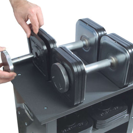 Quick-Lock Adjustable Dumbbell Set 68 KG ( 2 x 34 KG Dumbbell  Including Rack)